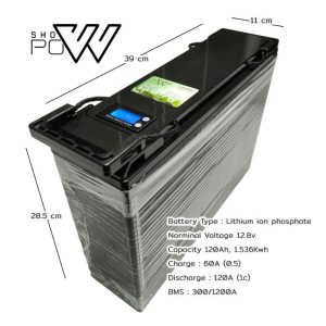 แบตเตอรี่ลิเธี่ยมฟอสเฟต 12v 120Ah Lifepo4 แบตใหม่ร้านไทย